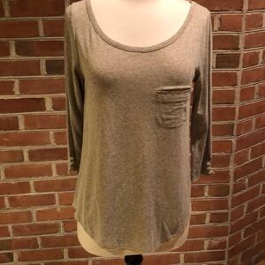 T Los Angeles metallic Top Sz M